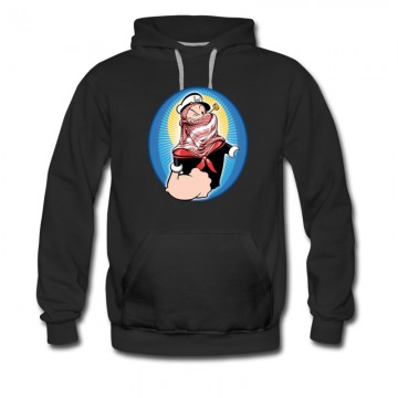 Men's Popeye Lefthand Gone Arabic Style Hoodie