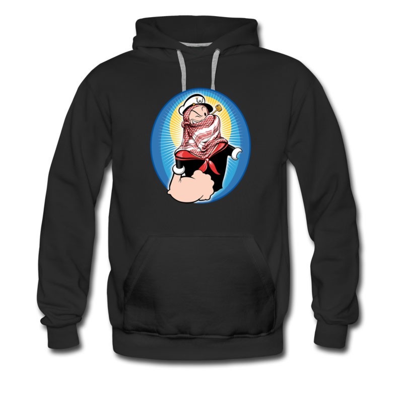 Men's Popeye Lefthand Gone Arabic Style Hoodie