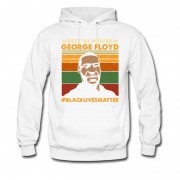 Men's Rest In Power George Floyd Black Live Matters Hoodie