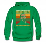 Men's Rest In Power George Floyd Black Live Matters Hoodie
