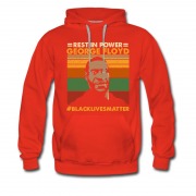 Men's Rest In Power George Floyd Black Live Matters Hoodie