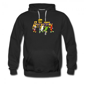 Men's Retro Arcade Video Games Burger Times Hoodie