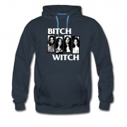 Men's Retro Band Bitch Witch Style Hoodie