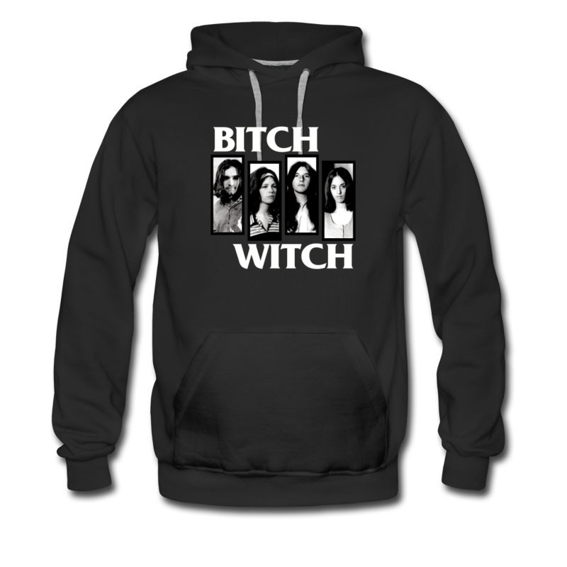 Men's Retro Band Bitch Witch Style Hoodie