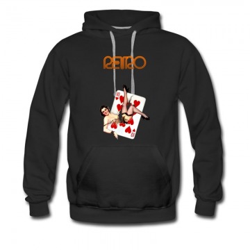Men's Retro Card 10 Love Girl Sexy Ladies Hoodie