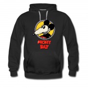 Men's Retro Cartoon Mickey Rat Purple Color Hoodie