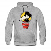 Men's Retro Cartoon Mickey Rat Purple Color Hoodie