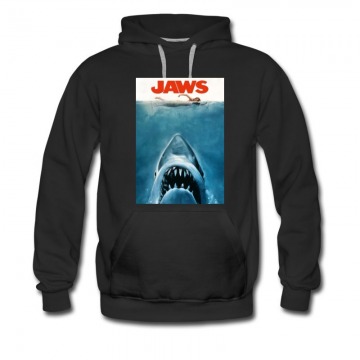 Men's RETRO JAWS POSTER Hoodie