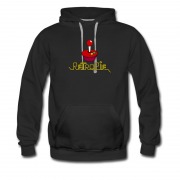 Men's Retro Pie Arcade Joystick Logo Hoodie