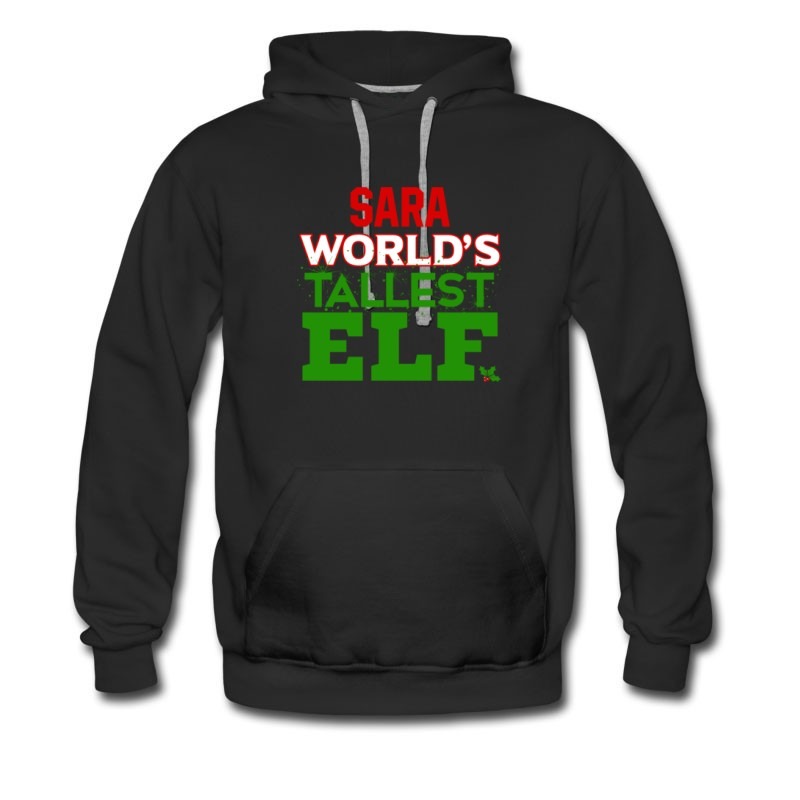 Men's Sara Worlds Tallest Elf Hoodie