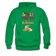Men's scooby doo vs flinstone Hoodie