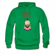 Men's Shemale Minion Funny Moment Beard Hoodie