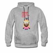 Men's Shemale Minion Funny Moment Beard Hoodie