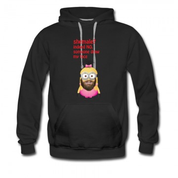 Men's Shemale Minion Funny Moment Beard Hoodie