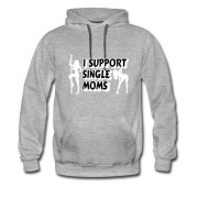 Men's SINGLE MOM . I SUPPORT Hoodie