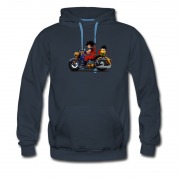 Men's Son Goku And Son Gohan Motor Bike Hoodie