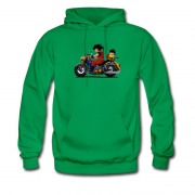 Men's Son Goku And Son Gohan Motor Bike Hoodie