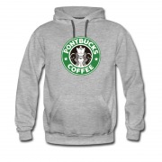 Men's Starbuck Parody Prank Logo Pony Buck Coffee Hoodie