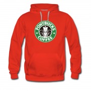 Men's Starbuck Parody Prank Logo Pony Buck Coffee Hoodie