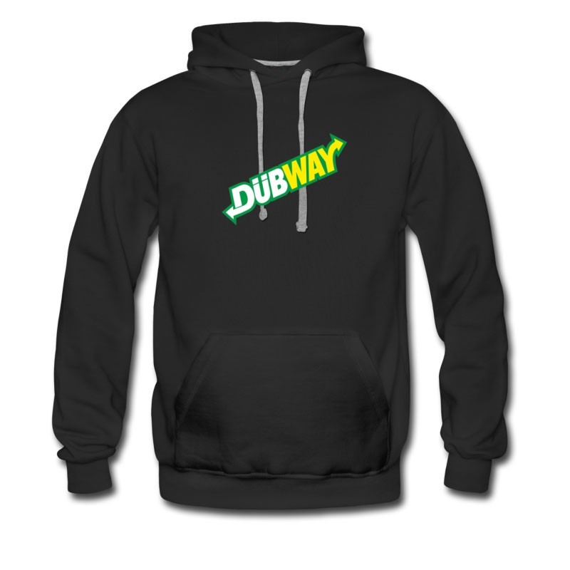 Men's Subway Parody Funny Dubway Hoodie