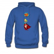 Men's Super Girl In Action Ladies Hoodie