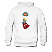 Men's Super Girl In Action Ladies Hoodie