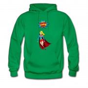 Men's Super Girl In Action Ladies Hoodie