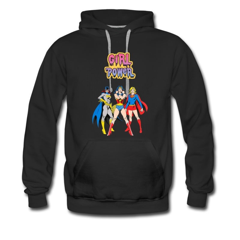 Men's Super Girl Power Hot Heroin Hoodie