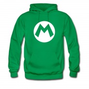 Men's Super Mario Mario Logo Apparel Hoodie