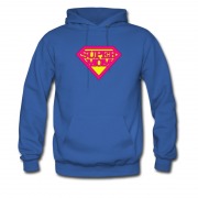 Men's Super Mo M Hot Logo Superman Style Hoodie