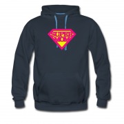 Men's Super Mo M Hot Logo Superman Style Hoodie