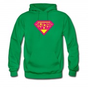 Men's Super Mo M Hot Logo Superman Style Hoodie