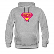 Men's Super Mo M Hot Logo Superman Style Hoodie
