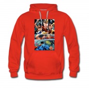 Men's Superman Wonder Woman Comic Page Hoodie