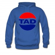 Men's Tad Grunge Rock Band Pepsi Parody Royal Blue Hoodie