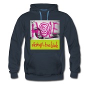 Men's The hole ducktail b/w burnblack Hoodie