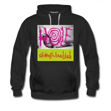 Men's The hole ducktail b/w burnblack Hoodie