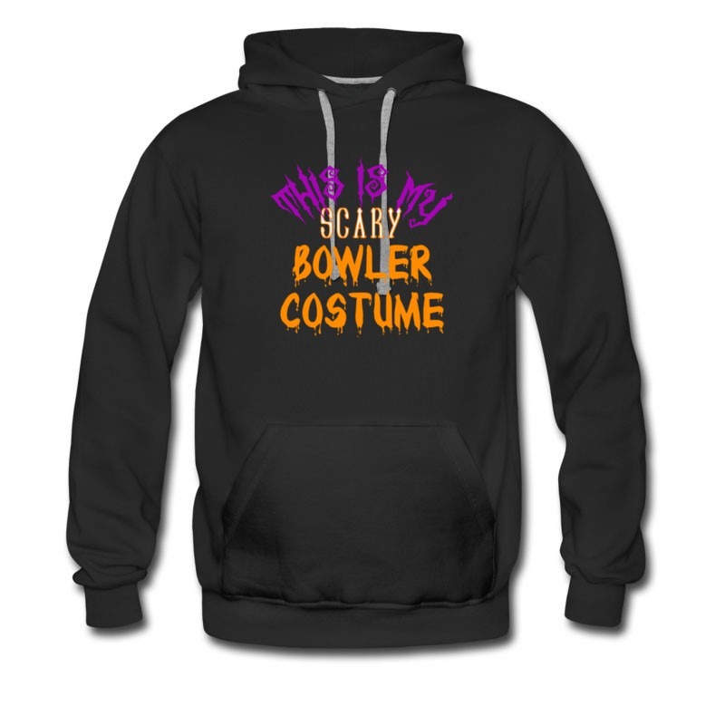 Men's This Is My Scary Bowler Costume Hoodie