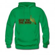 Men's TURKEY GIVE EM THE BIRD Hoodie