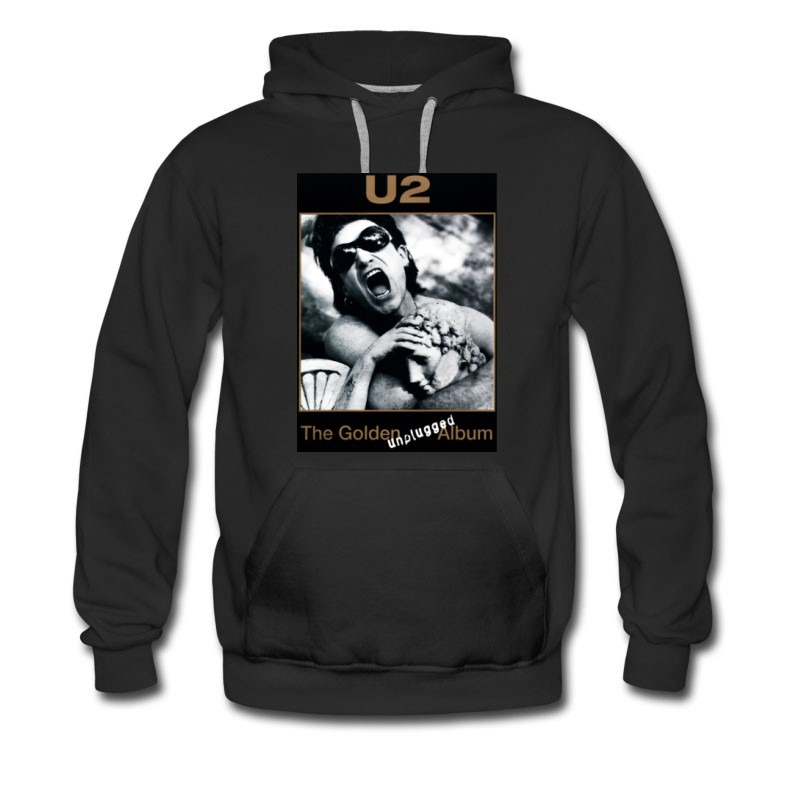 Men's U2 The Golden Unplugged Rock Music Hoodie