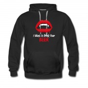 Men's Vampire Want Beer Hoodie