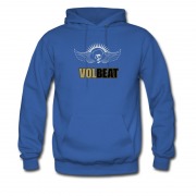 Men's Voltbeat Skull Wings Logo Cover Hoodie