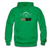 Men's Voltbeat Skull Wings Logo Cover Hoodie