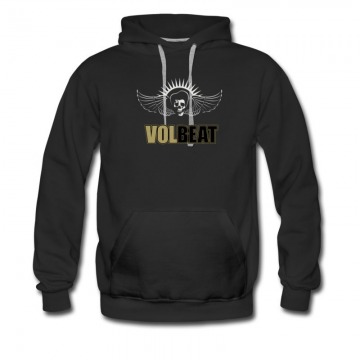 Men's Voltbeat Skull Wings Logo Cover Hoodie