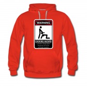 Men's Warning Choking Hazard Funny Getting Down Hot Style Hoodie