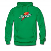 Men's White Gatorade Drinking Energy Logo Apparel Hoodie