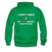 Men's WIFE AND GOOGLE BLACK Hoodie