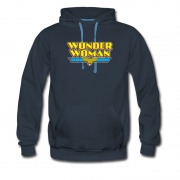 Men's Wonder Woman Cartoon Classic Logo Hoodie