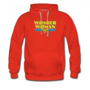 Men's Wonder Woman Cartoon Classic Logo Hoodie