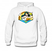Men's Wonder Woman Cartoon Fighting And Cuttie Hoodie